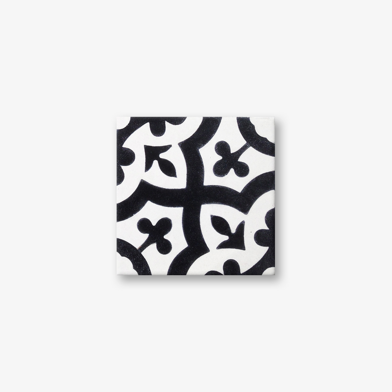 Anais Black & White Encaustic Cement Tile