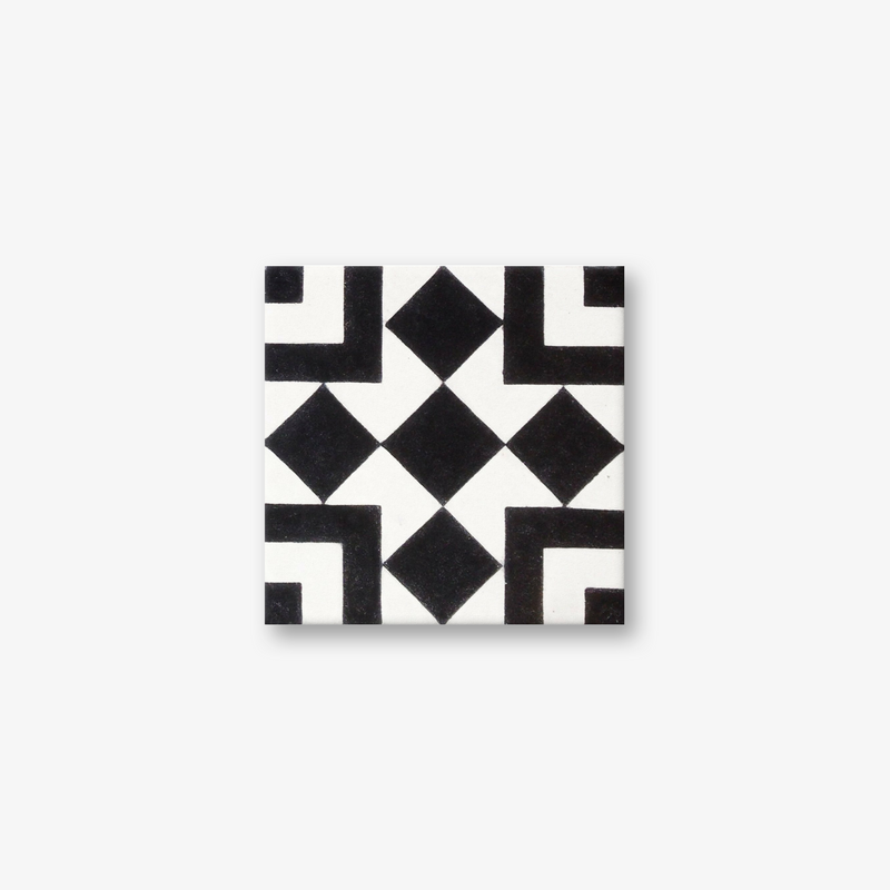 Balboa Black & White Encaustic Cement Tile