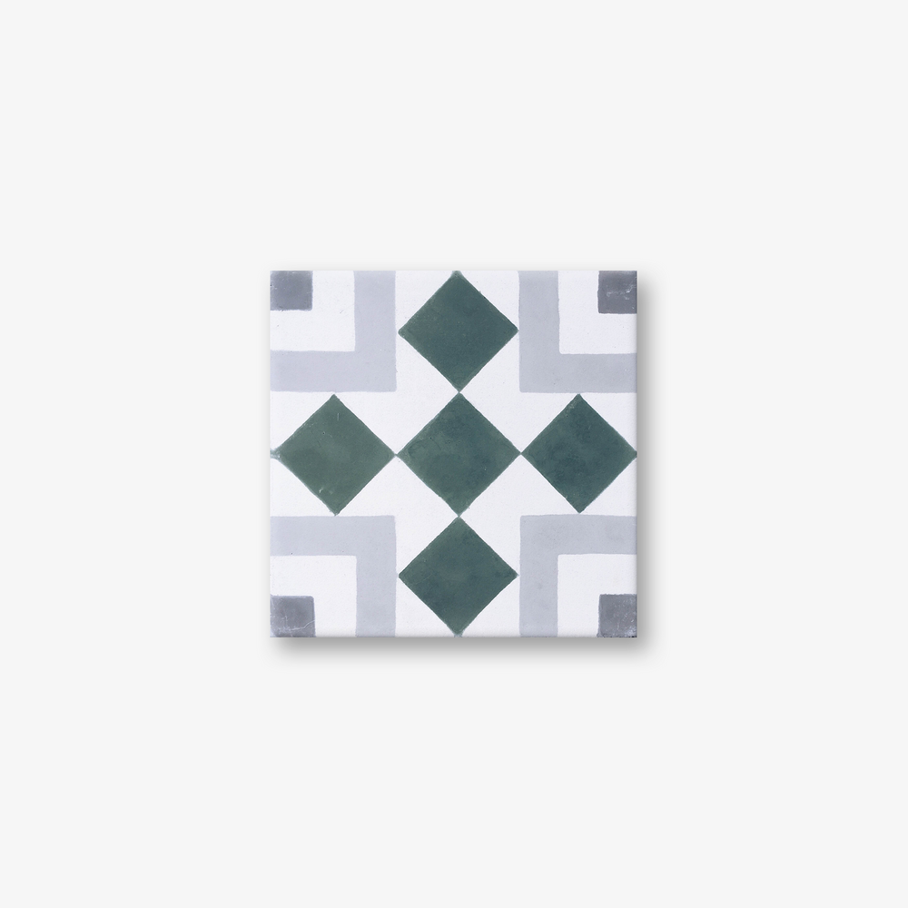 Ambrosia Blu Gris Encaustic Cement Tiles