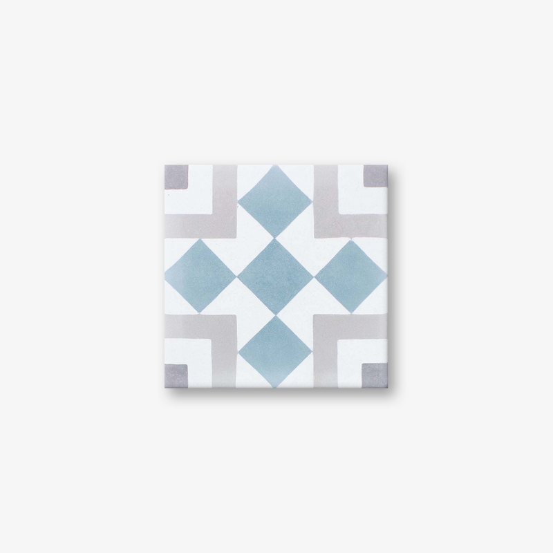 Balboa Gris Blue Encaustic Cement Tile