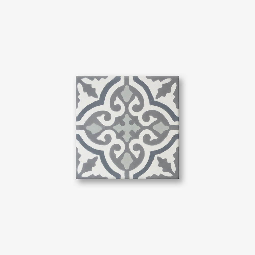 Cuba Grey Pink Encaustic Cement Tile