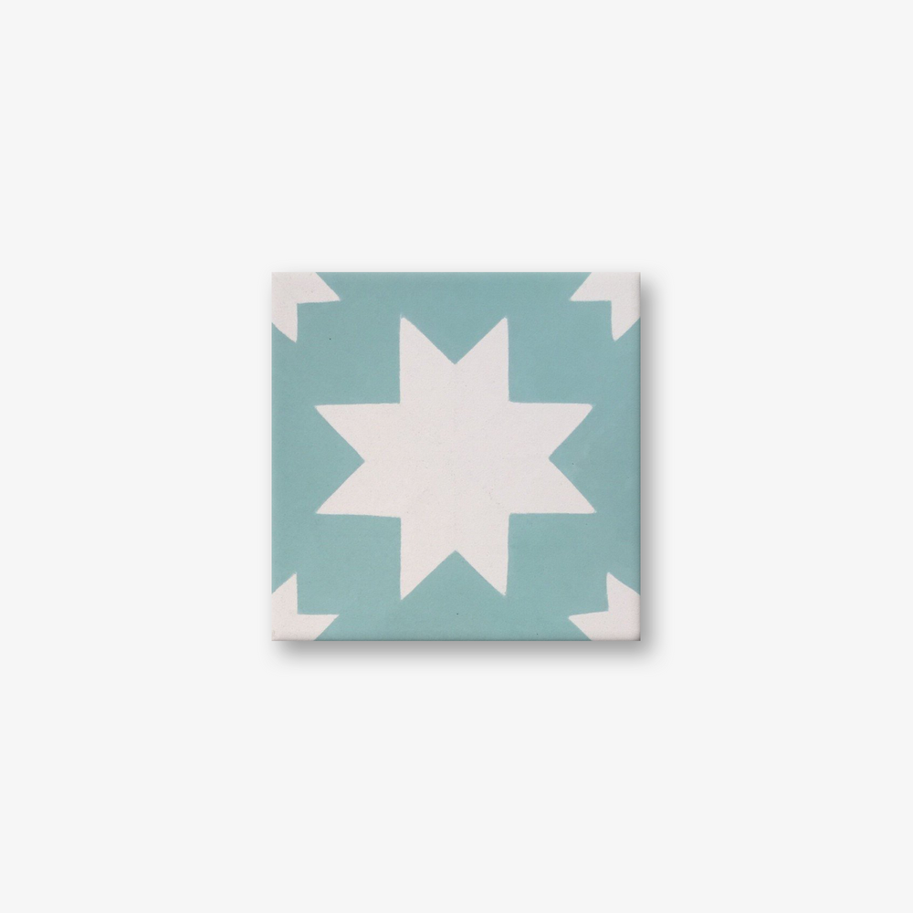 Estrella White Pink Encaustic Cement Tile