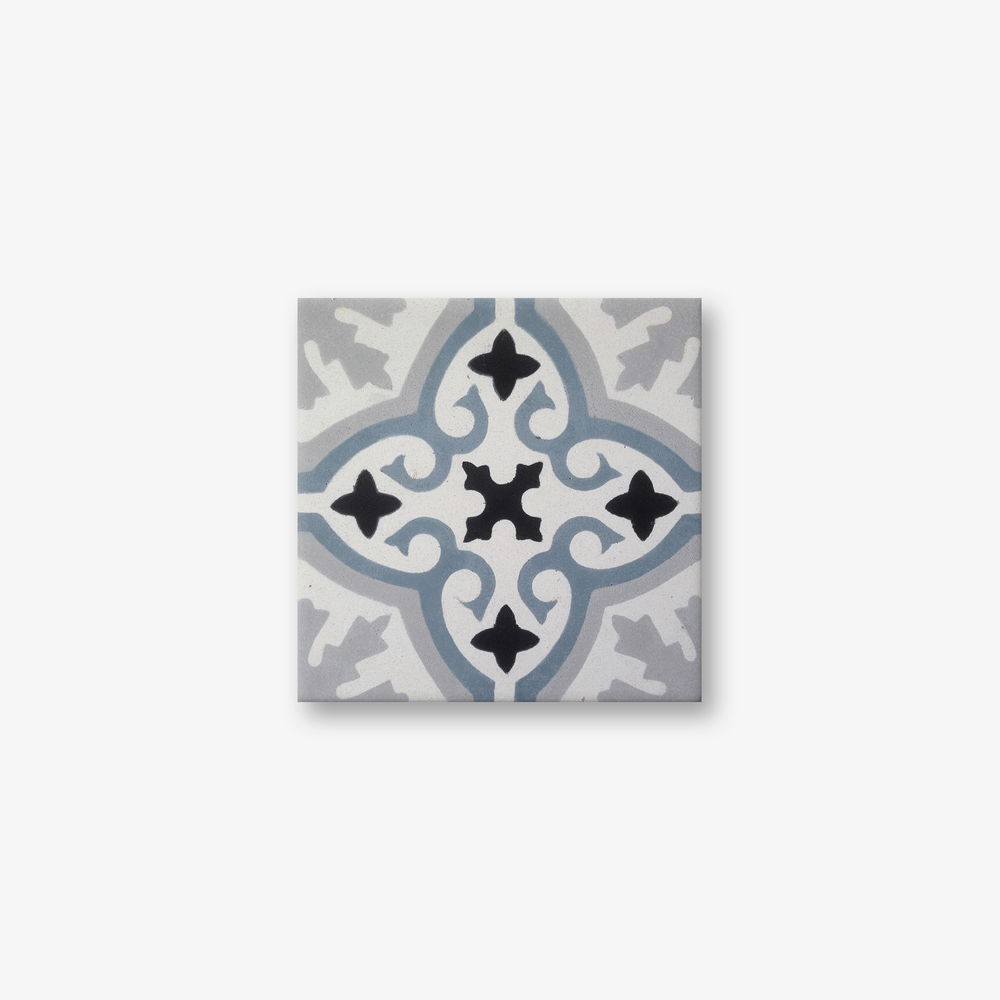 Cuba Grey Pink Encaustic Cement Tile
