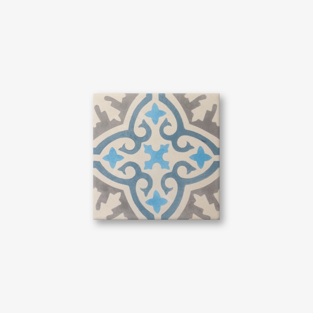 Cuba Grey Pink Encaustic Cement Tile