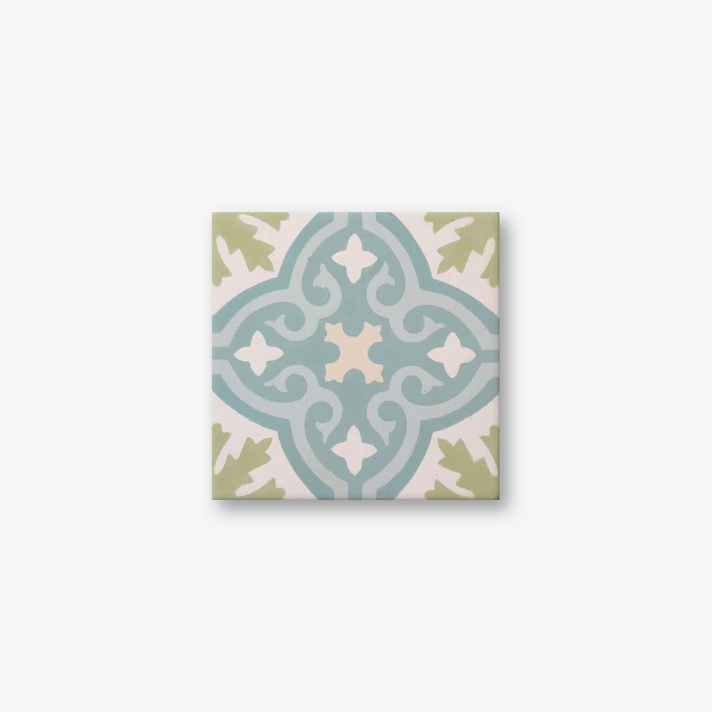 Cuba Grey Pink Encaustic Cement Tile