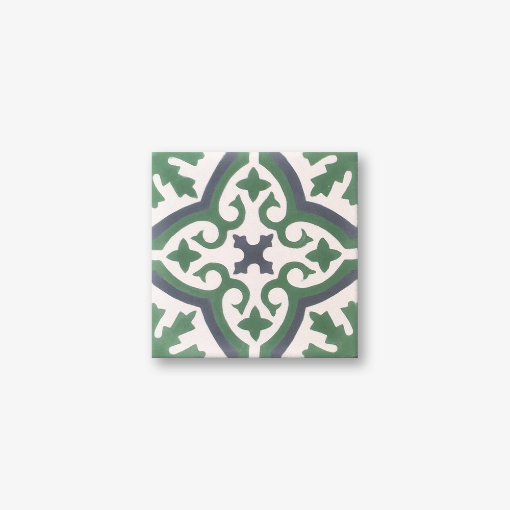 Cuba Grey Pink Encaustic Cement Tile