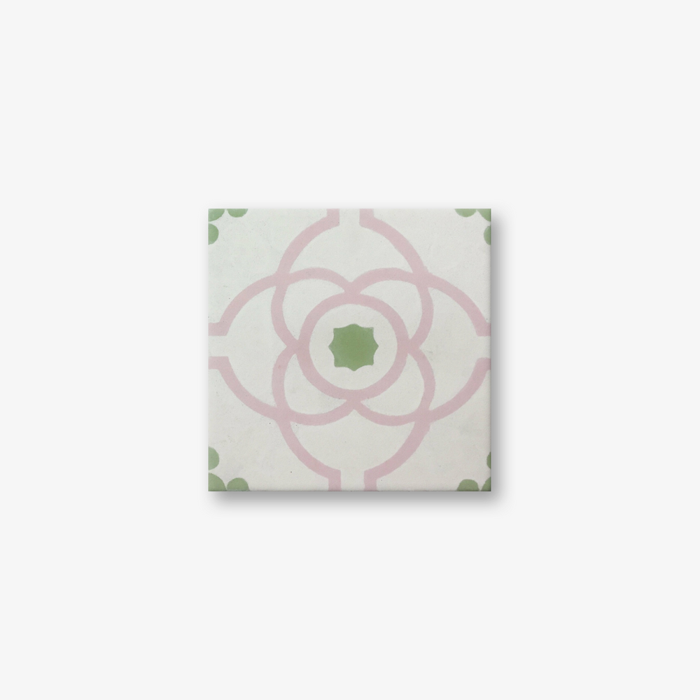 Macedonia Pink Encaustic Cement Tile
