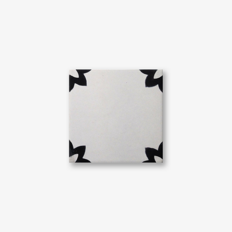 Magdalena Black & White Encaustic Cement Tile