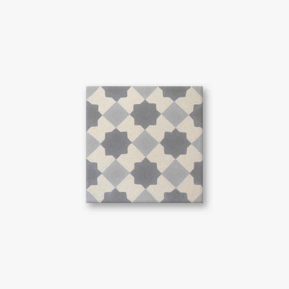 Marrakech Grey Encaustic Cement Tile