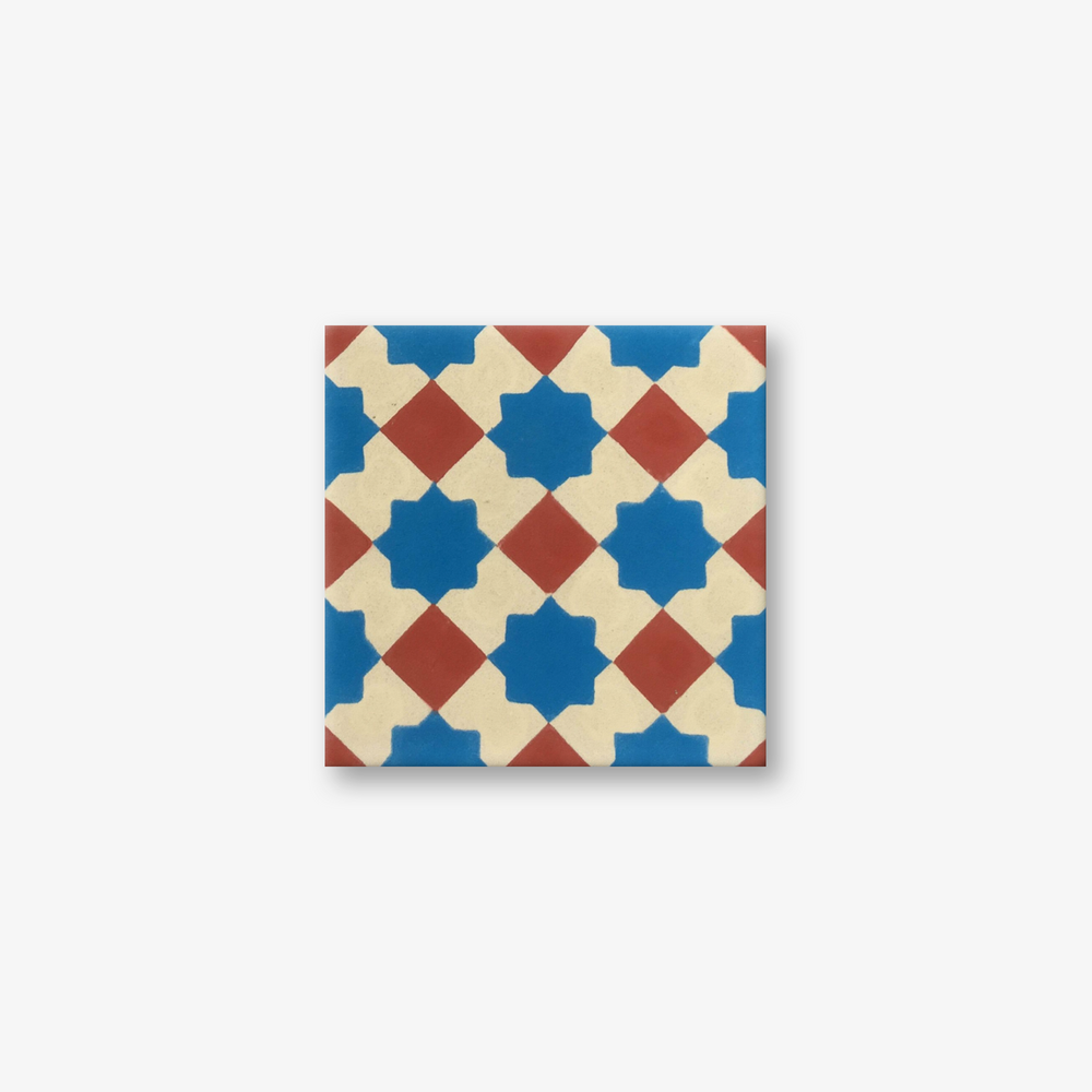 Marrakech RW Blue Encaustic Cement Tile