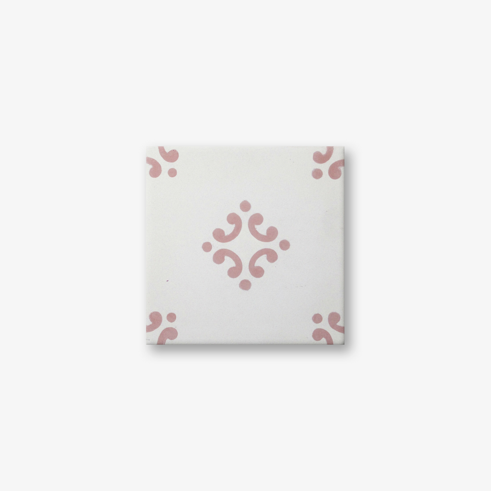 Paisley Black & White Encaustic Cement Tile