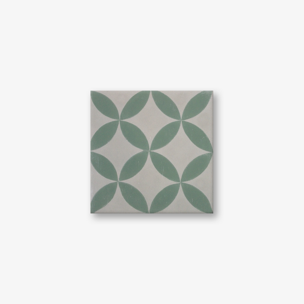 Petals Night Encaustic Cement Tile
