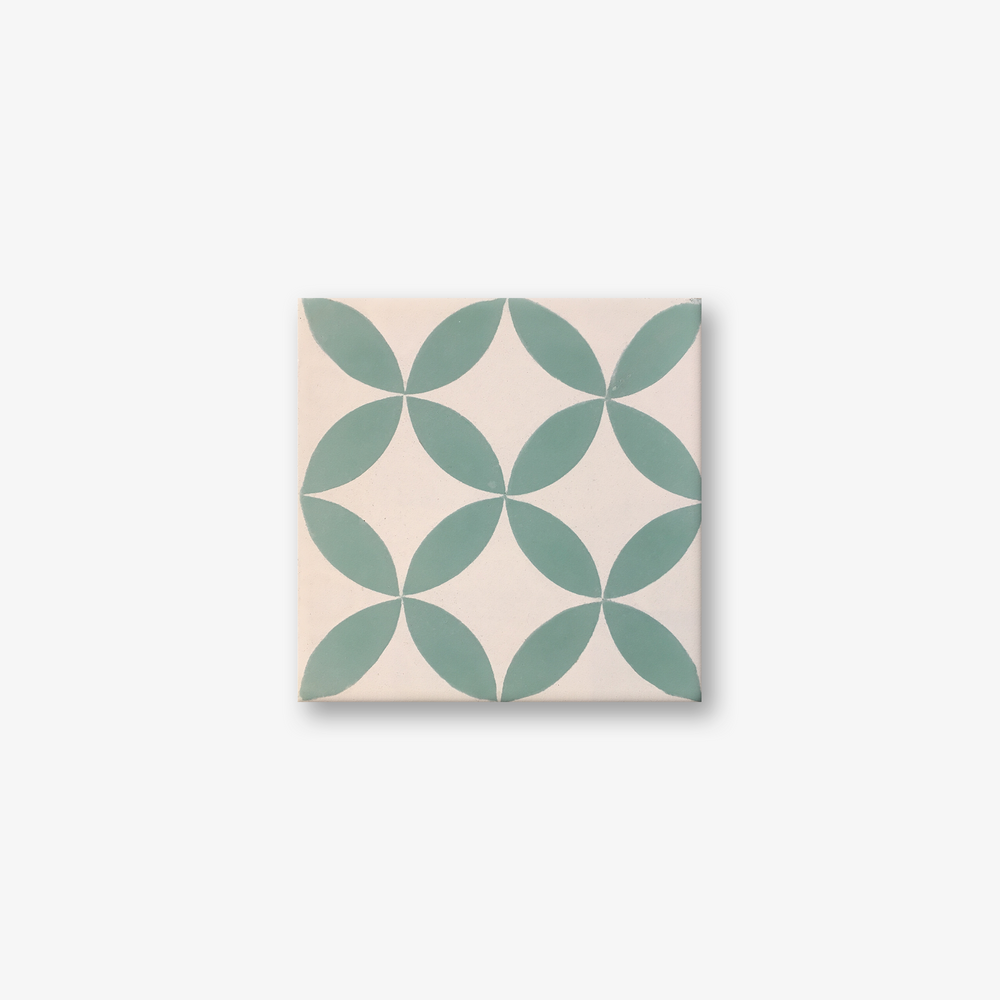 Petals Night Encaustic Cement Tile