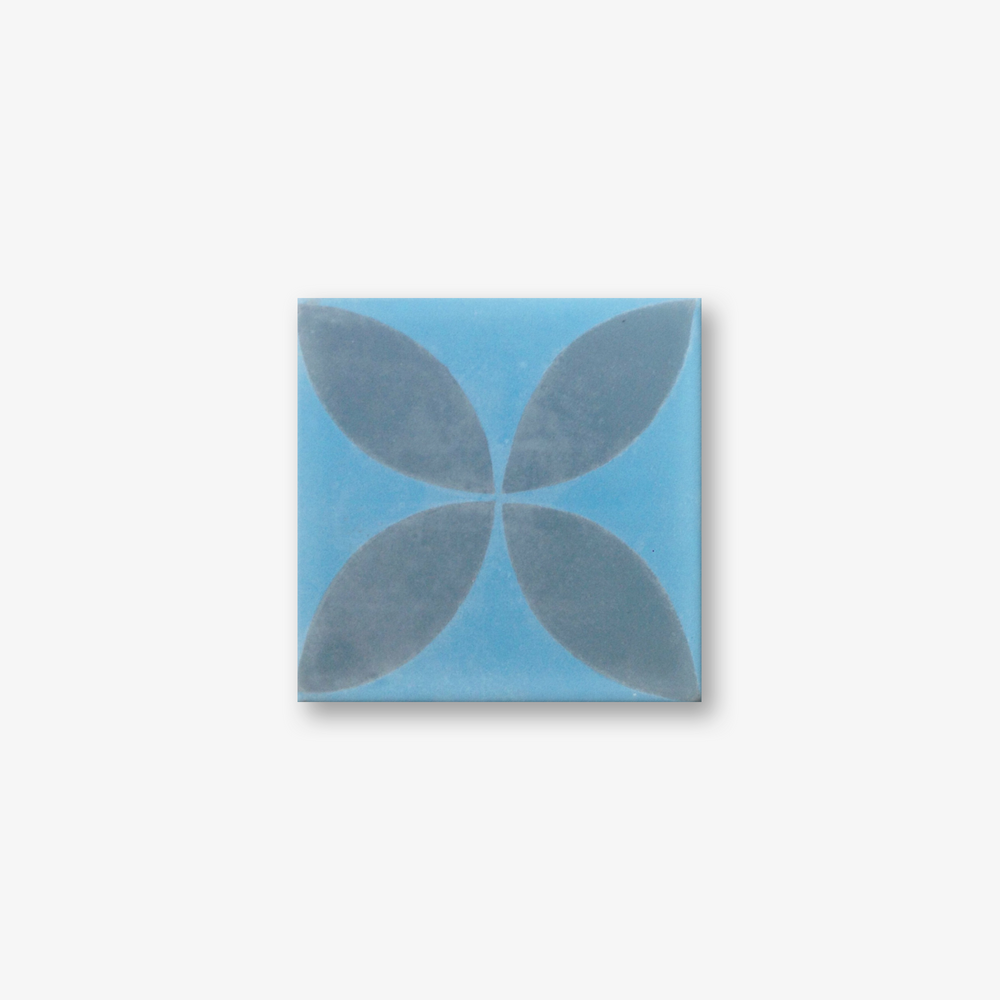 Petals Night Encaustic Cement Tile