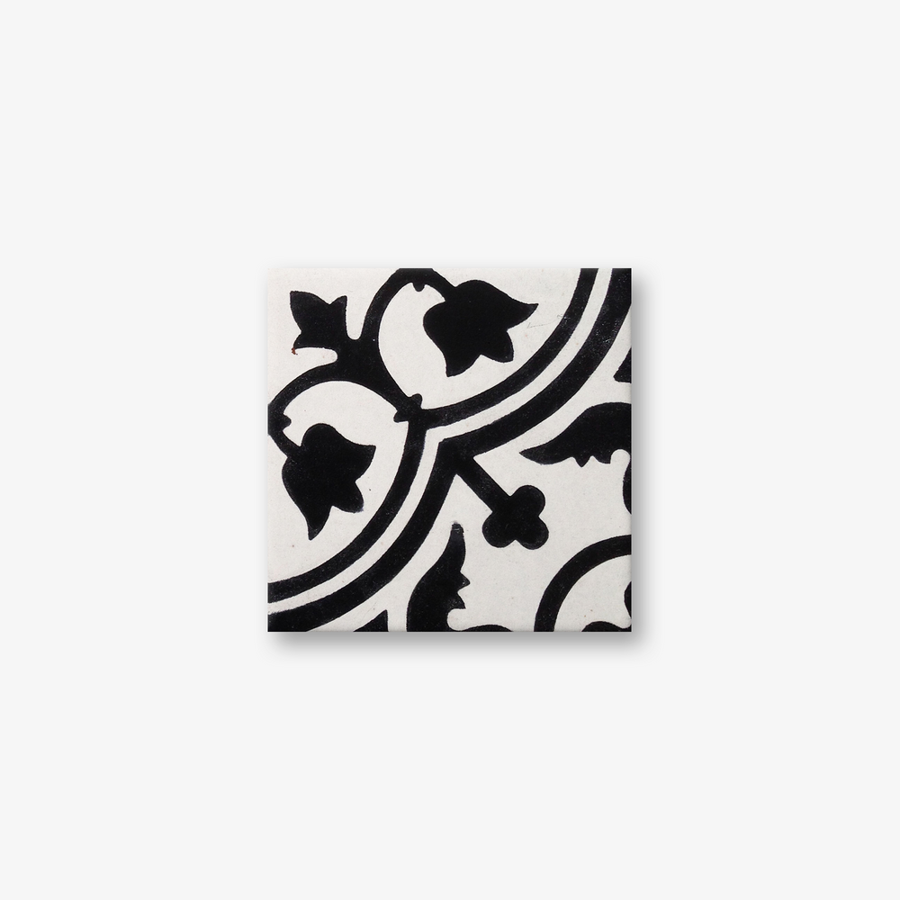 Trinidad Black & White Encaustic Cement Tile