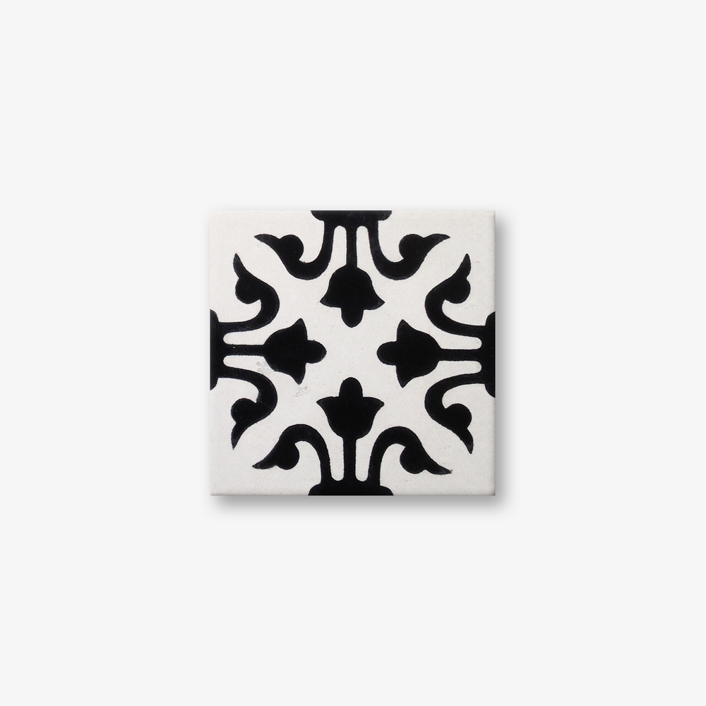 Venice Black & White Encaustic Cement Tile