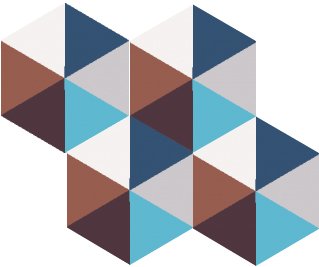 Hexagonal Africa Blue Encaustic Cement Tiles